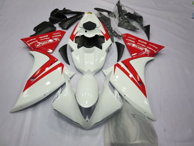 Rot & Weiß 2012-2014 Yamaha R1 Motorrad Verkleidungen Rot & Weiß 2012-2014 Yamaha R1 Motorrad Verkleidungen