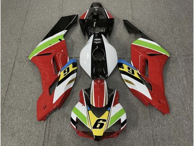 Rot 6 2004-2005 Honda CBR1000RR Motorrad Verkleidungen