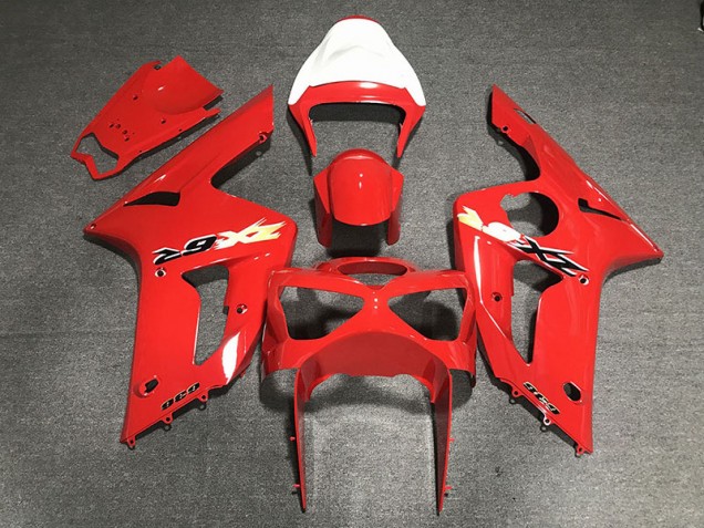 Rot 636 2003-2004 Kawasaki ZX6R Motorrad Verkleidungen Rot 636 2003-2004 Kawasaki ZX6R Motorrad Verkleidungen