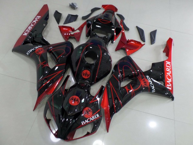 Rot Bacardi 2006-2007 Honda CBR1000RR Motorrad Verkleidungen Rot Bacardi 2006-2007 Honda CBR1000RR Motorrad Verkleidungen
