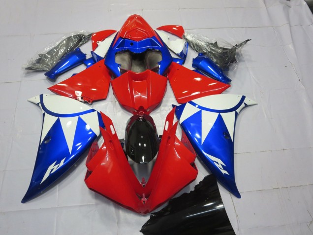 Rot Weiß Blau 2012-2014 Yamaha R1 Motorrad Verkleidungen Rot Weiß Blau 2012-2014 Yamaha R1 Motorrad Verkleidungen