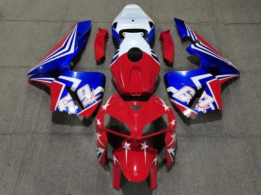 Rot Weiß & Blau 69 2005-2006 Honda CBR600RR Motorrad Verkleidungen