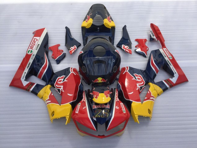 Rot & Blau Bull 2013-2023 Honda CBR600RR Motorrad Verkleidungen Rot & Blau Bull 2013-2023 Honda CBR600RR Motorrad Verkleidungen