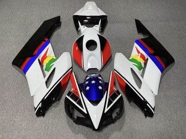 Rot & Blau Flagge 2004-2005 Honda CBR1000RR Motorrad Verkleidungen
