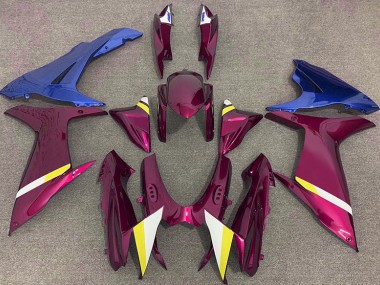Rot & Blau Glänzend 2011-2024 Suzuki GSXR 600-750 Motorrad Verkleidungen