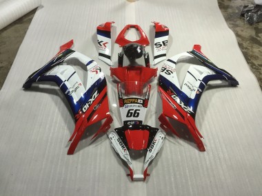Rot Blau & Weiß Rennen 2011-2015 Kawasaki ZX10R Motorrad Verkleidungen