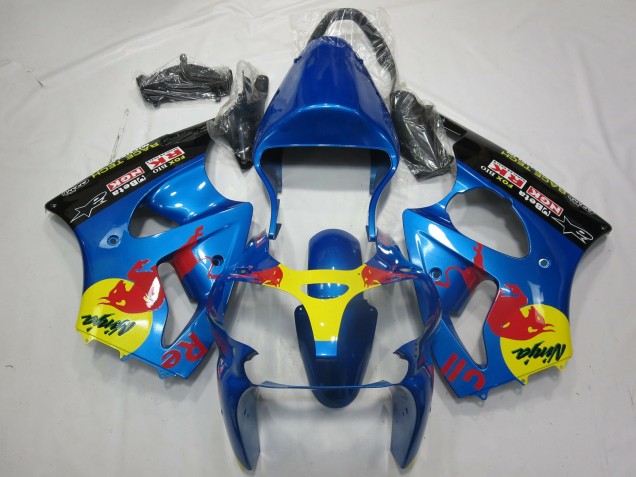 Rot Bull 2000-2002 Kawasaki ZX6R Motorrad Verkleidungen Rot Bull 2000-2002 Kawasaki ZX6R Motorrad Verkleidungen