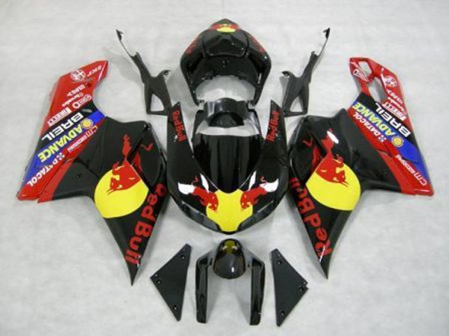 Rot Bull 2007-2014 Ducati 848 1098 1198 Motorrad Verkleidungen Rot Bull 2007-2014 Ducati 848 1098 1198 Motorrad Verkleidungen