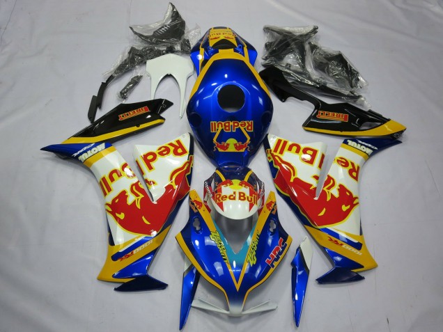 Rot Bull Gelb 2012-2016 Honda CBR1000RR Motorrad Verkleidungen