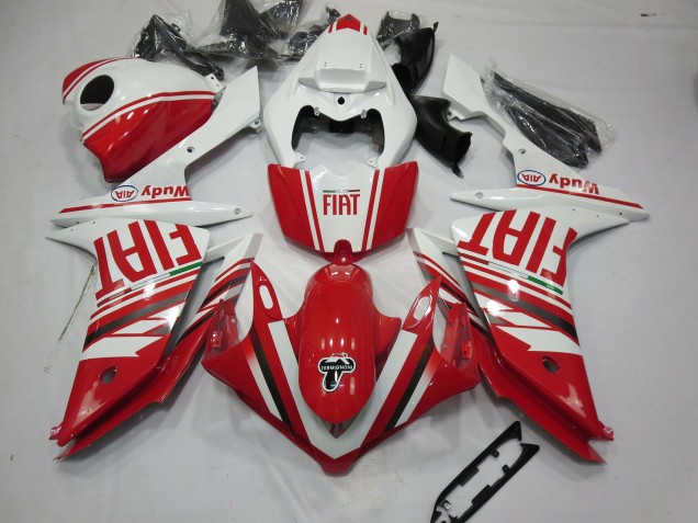 Rot Fiat 2007-2008 Yamaha R1 Motorrad Verkleidungen Rot Fiat 2007-2008 Yamaha R1 Motorrad Verkleidungen