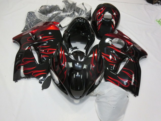 Rot Flamme 1997-2007 Suzuki GSXR 1300 Motorrad Verkleidungen Rot Flamme 1997-2007 Suzuki GSXR 1300 Motorrad Verkleidungen