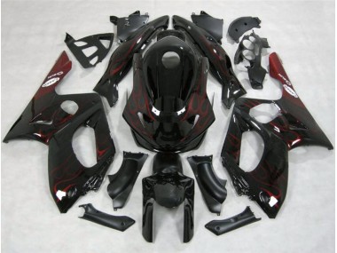 Rot Flamme 1998-2007 Yamaha YZF600 Motorrad Verkleidungen