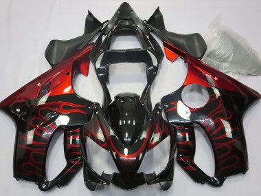 Rot Flamme 2001-2003 Honda CBR600 F4i Motorrad Verkleidungen