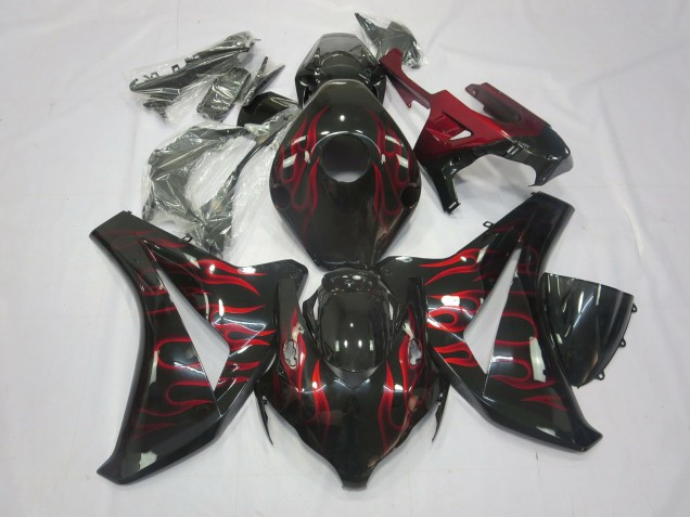 Rot Flamme 2008-2011 Honda CBR1000RR Motorrad Verkleidungen Rot Flamme 2008-2011 Honda CBR1000RR Motorrad Verkleidungen