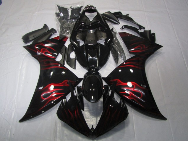 Rot Flamme 2009-2011 Yamaha R1 Motorrad Verkleidungen Rot Flamme 2009-2011 Yamaha R1 Motorrad Verkleidungen