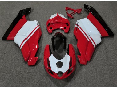 Rot Glänzend & Weiß 2003-2004 Ducati 749 999 Motorrad Verkleidungen