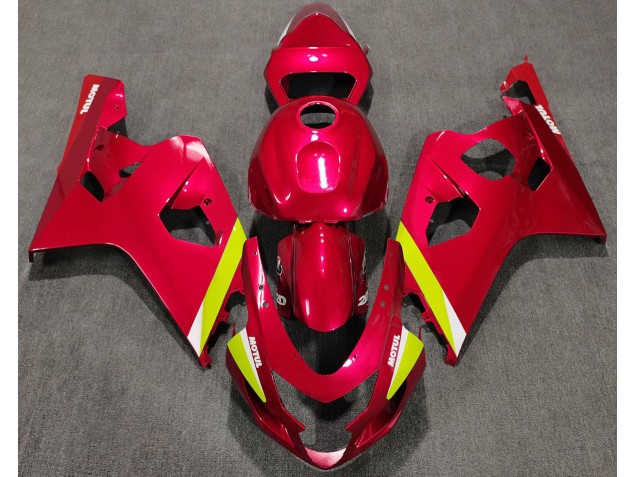 Rot Glänzend 2004-2005 Suzuki GSXR 600-750 Motorrad Verkleidungen Rot Glänzend 2004-2005 Suzuki GSXR 600-750 Motorrad Verkleidungen