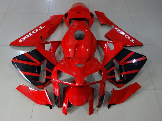 Rot Glänzend 2005-2006 Honda CBR600RR Motorrad Verkleidungen Rot Glänzend 2005-2006 Honda CBR600RR Motorrad Verkleidungen