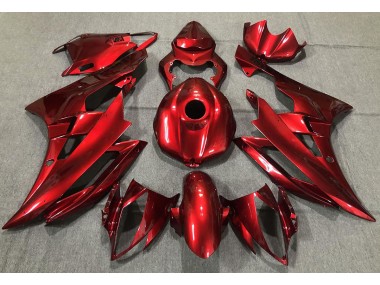 Rot Glänzend 2006-2007 Yamaha R6 Motorrad Verkleidungen
