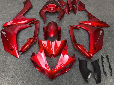 Rot Glänzend 2007-2008 Yamaha R1 Motorrad Verkleidungen