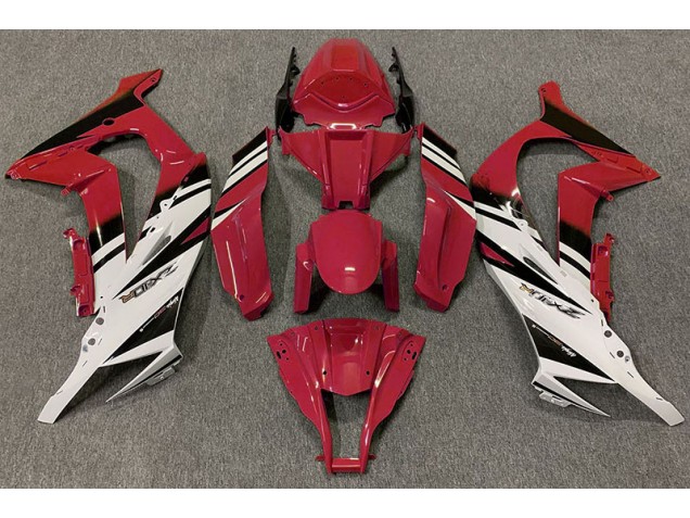 Rot Glänzend & Weiß 2011-2015 Kawasaki ZX10R Motorrad Verkleidungen Rot Glänzend & Weiß 2011-2015 Kawasaki ZX10R Motorrad Verkleidungen