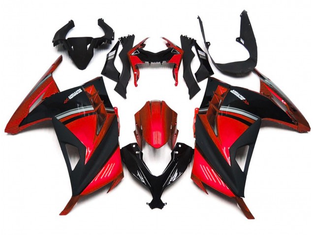 Rot Glänzend 2013-2018 Kawasaki Ninja 300 Motorrad Verkleidungen Rot Glänzend 2013-2018 Kawasaki Ninja 300 Motorrad Verkleidungen