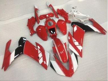 Rot & Glänzend Weiß 2015-2018 Yamaha R3 Motorrad Verkleidungen