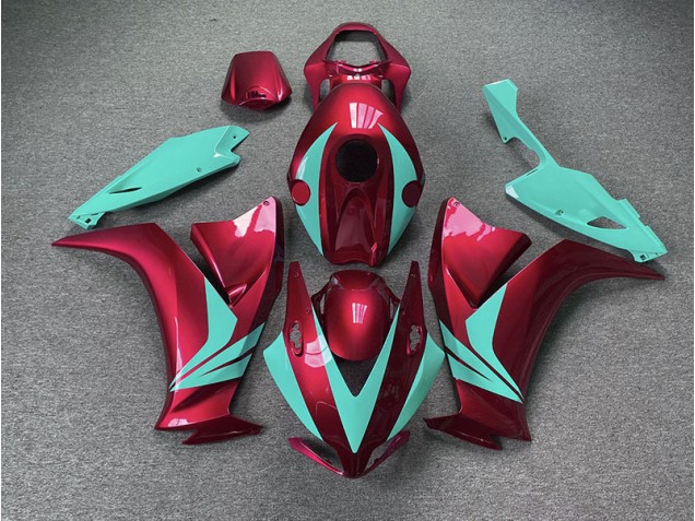 Rot Glänzend & Blaugrün 2012-2016 Honda CBR1000RR Motorrad Verkleidungen Rot Glänzend & Blaugrün 2012-2016 Honda CBR1000RR Motorrad Verkleidungen