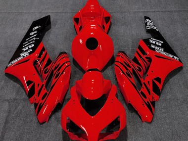 Rot Glänzend Flamme 2004-2005 Honda CBR1000RR Motorrad Verkleidungen