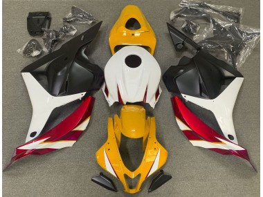Rot Glänzend Weiß & Gelb 2009-2012 Honda CBR600RR Motorrad Verkleidungen