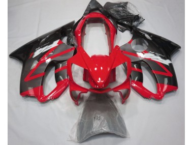 Rot Glänzend & Grau 2004-2007 Honda CBR600 F4i Motorrad Verkleidungen
