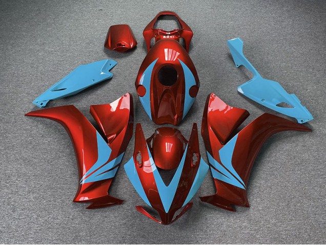 Rot Glänzend & Hellblau 2012-2016 Honda CBR1000RR Motorrad Verkleidungen Rot Glänzend & Hellblau 2012-2016 Honda CBR1000RR Motorrad Verkleidungen