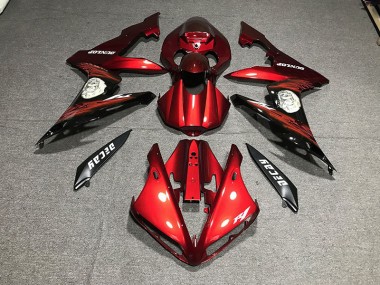 Rot Glänzend & Logos 2004-2006 Yamaha R1 Motorrad Verkleidungen