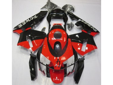 Rot Glänzend Power-Design 2003-2004 Honda CBR600RR Motorrad Verkleidungen