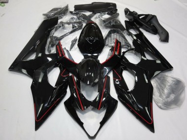 Rot Glänzend & Schwarz 2005-2006 Suzuki GSXR 1000 Motorrad Verkleidungen