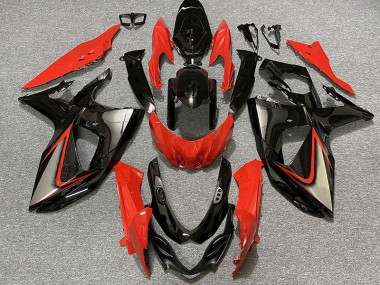 Rot Glänzend & Schwarz 2009-2016 Suzuki GSXR 1000 Motorrad Verkleidungen