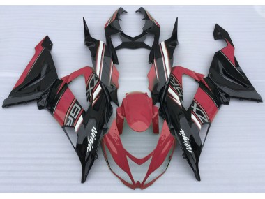 Rot Glänzend & Schwarz 2013-2018 Kawasaki ZX6R Motorrad Verkleidungen