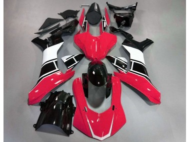Rot Glänzend Weiß & Schwarz 2015-2019 Yamaha R1 Motorrad Verkleidungen