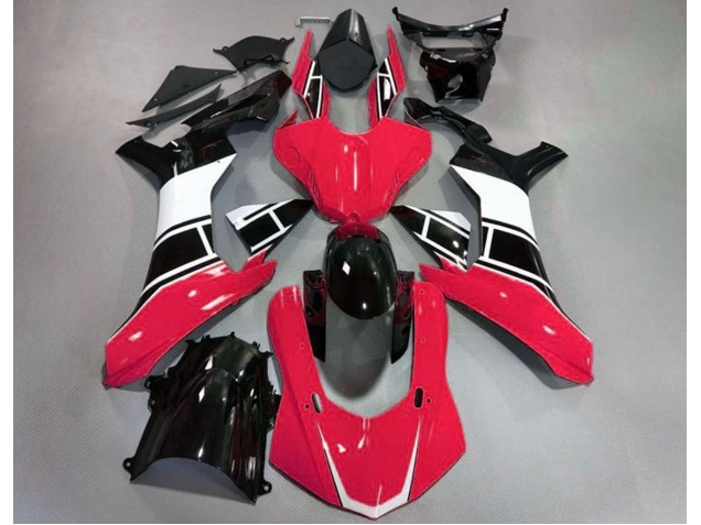 Rot Glänzend Weiß & Schwarz 2015-2019 Yamaha R1 Motorrad Verkleidungen Rot Glänzend Weiß & Schwarz 2015-2019 Yamaha R1 Motorrad Verkleidungen