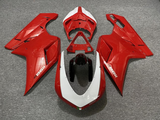 Rot Glänzend Sp-Design 2007-2014 Ducati 848 1098 1198 Motorrad Verkleidungen Rot Glänzend Sp-Design 2007-2014 Ducati 848 1098 1198 Motorrad Verkleidungen