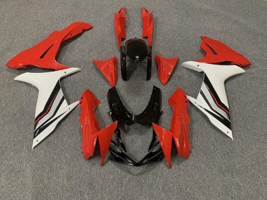 Rot & Glänzender Weißstil 2011-2024 Suzuki GSXR 600-750 Motorrad Verkleidungen