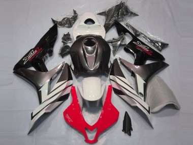 Rot Weiß & Grau 2007-2008 Honda CBR600RR Motorrad Verkleidungen