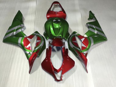 Rot & Grün Captain America 2007-2008 Honda CBR600RR Motorrad Verkleidungen