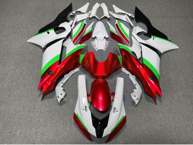 Rot & Grün Glänzend 2017-2021 Yamaha R6 Motorrad Verkleidungen