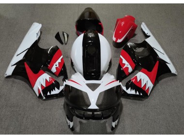Rot Hai 2002-2005 Kawasaki ZX12R Motorrad Verkleidungen