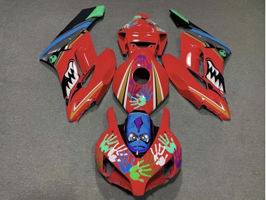 Rot Hai 2004-2005 Honda CBR1000RR Motorrad Verkleidungen