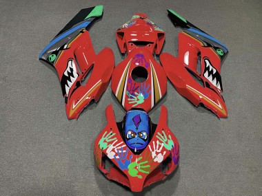 Rot Hai 2004-2005 Honda CBR1000RR Motorrad Verkleidungen