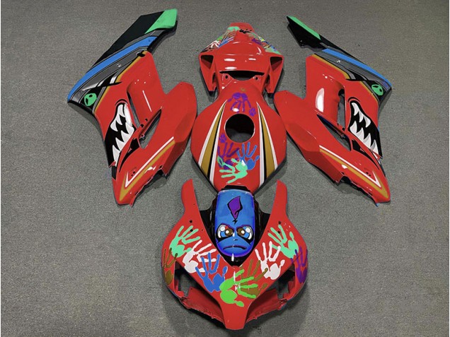 Rot Hai 2004-2005 Honda CBR1000RR Motorrad Verkleidungen Rot Hai 2004-2005 Honda CBR1000RR Motorrad Verkleidungen
