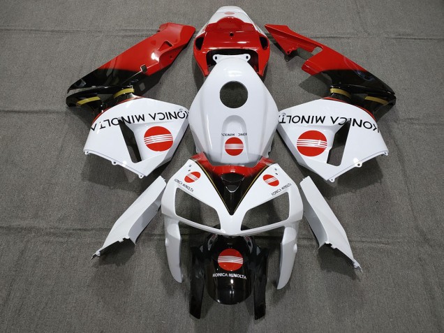 Rot Konica Minolta 2005-2006 Honda CBR600RR Motorrad Verkleidungen Rot Konica Minolta 2005-2006 Honda CBR600RR Motorrad Verkleidungen