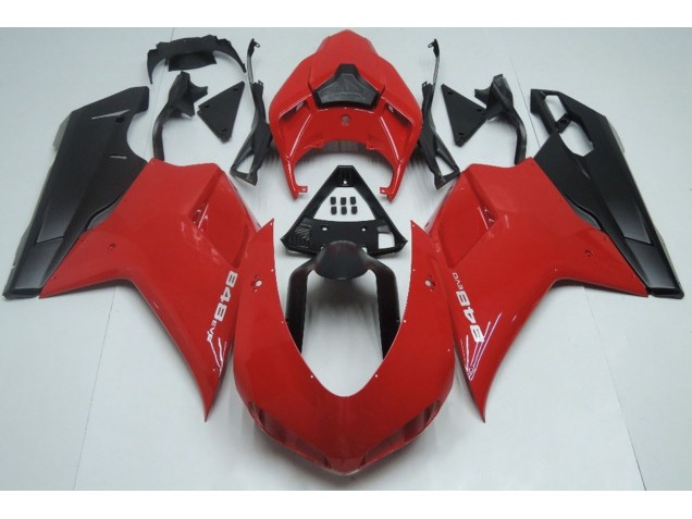 Rot Matt Schwarz 2007-2014 Ducati 848 1098 1198 Motorrad Verkleidungen Rot Matt Schwarz 2007-2014 Ducati 848 1098 1198 Motorrad Verkleidungen
